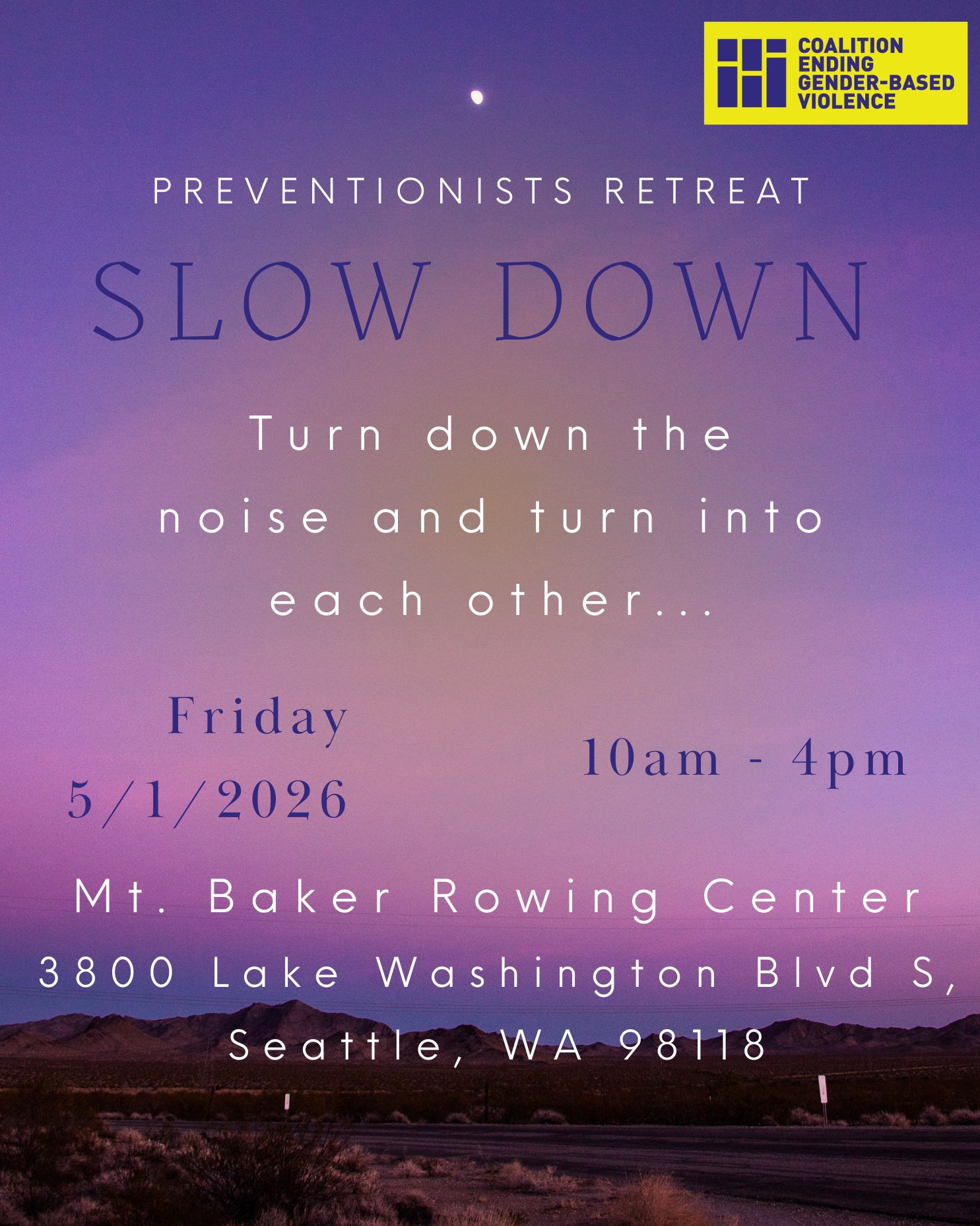 2026 Spring Preventionists Retreat Flyer